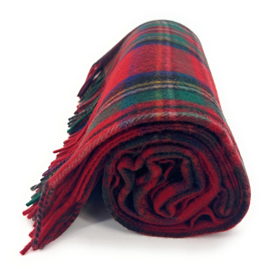 Royal Stewart Tartan 100% New Wool Blanket Throw Brand New
