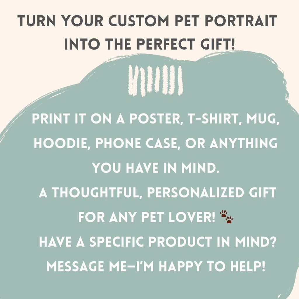 Blanket Custom Dog Portrait Painting from Photo HAND DRAWN ILLUSTRATION by Artist Personalized Adoption New Pet Owner Pet Loss Memorial Gift