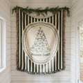Personalized Christmas Blanket Family Christmas Gift Family Name Blanket for Xmas Gifts Christmas Woven Blanket Xmas Decoration Family Gift