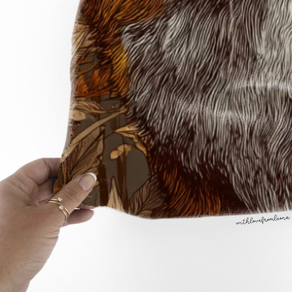 Fox Blanket Personalized Throw Blanket Fox Adult Kid Blanket Panda Gift Her Him Fox Custom Name Gift