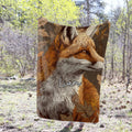 Fox Blanket Personalized Throw Blanket Fox Adult Kid Blanket Panda Gift Her Him Fox Custom Name Gift